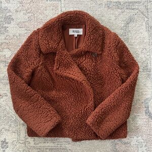 BB Dakota by Steve Madden Rust/Cognac Teddy Jacket SZ XS